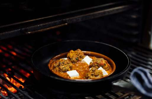 Meat balls made in our Josper charcoal oven